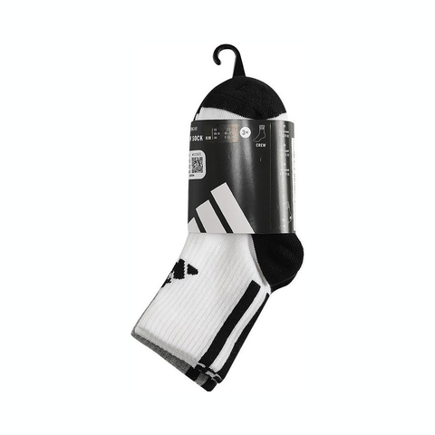 adidas阿迪达斯2025男大童KIDS CRW 3PP中袜优惠装JN3855