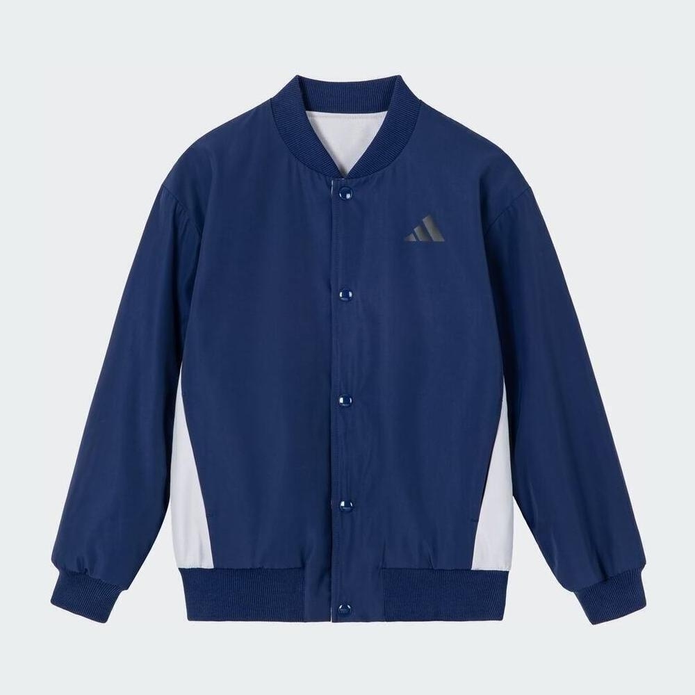 adidas阿迪达斯2025男小童LK GFX REV JKT梭织无帽外套KB8100