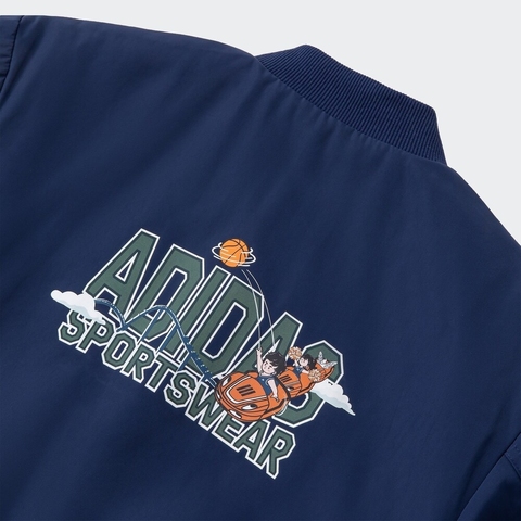 adidas阿迪达斯2025男小童LK GFX REV JKT梭织无帽外套KB8100