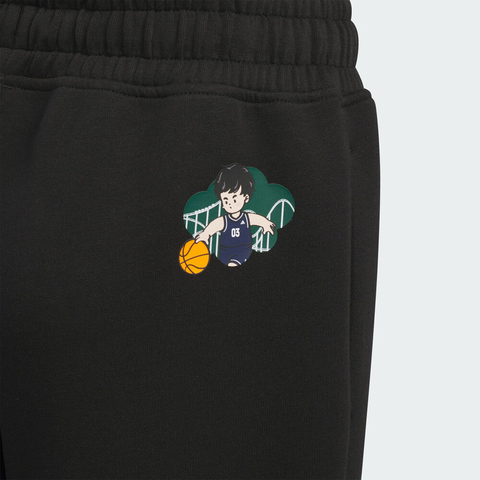 adidas阿迪达斯2025男小童LK GFX KN PNT针织长裤KB4569