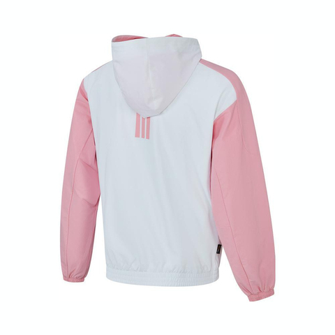 adidas阿迪达斯2025女大童JK WV JKT梭织连帽外套JN1732