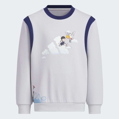 adidas阿迪达斯2025男小童LK GFX CREW SET长袖套服KB4573