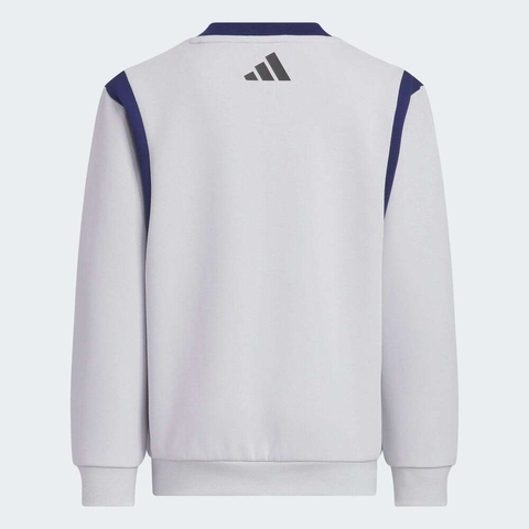 adidas阿迪达斯2025男小童LK GFX CREW SET长袖套服KB4573