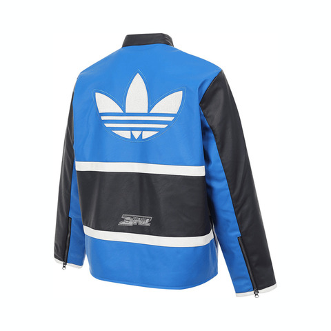 Adidas Original阿迪三叶草2025男子RAC PLTR JKT M皮衣JM8032