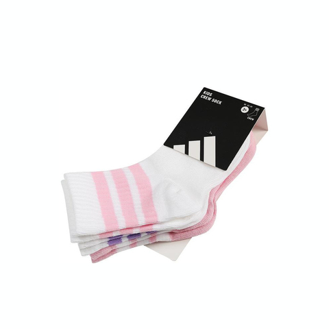 adidas阿迪达斯2025女大童LK RIB 3PP SO中袜优惠装JG3693