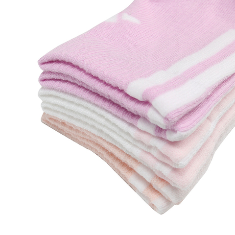 adidas阿迪达斯2025女大童KIDS CRW 3PP中袜优惠装JL7555