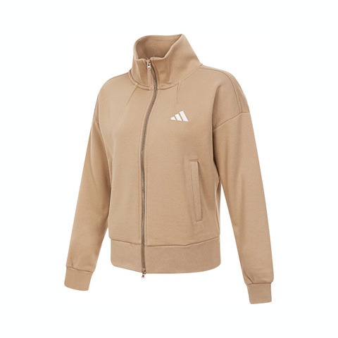 adidas阿迪达斯2025女子LOGO KN JKT针织无帽外套JL6278