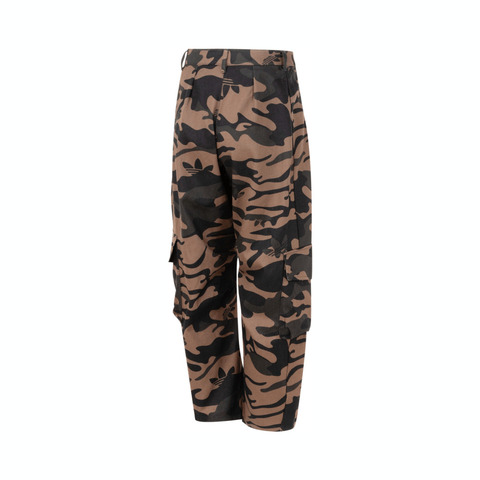adidas阿迪达斯2025女子CAMO CARGO梭织长裤JI5741