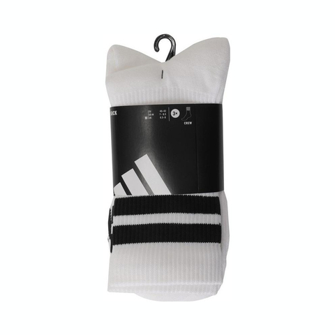 adidas阿迪达斯2025中性LOGO PACK 3PP中袜优惠装JI6316