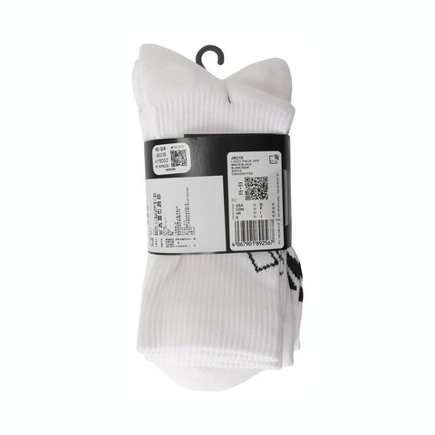 adidas阿迪达斯2025中性LOGO PACK 3PP中袜优惠装JI6316