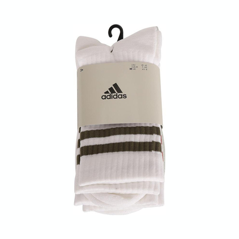 adidas阿迪达斯2025中性3S C SPW CRW 3P长袜优惠装JG5854