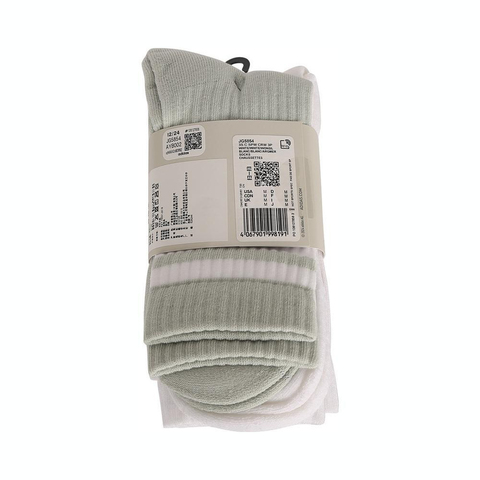 adidas阿迪达斯2025中性3S C SPW CRW 3P长袜优惠装JG5854