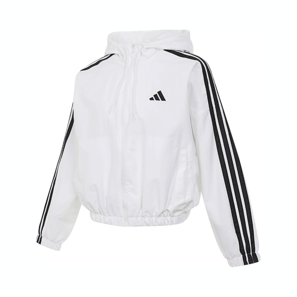 adidas阿迪达斯2025女子W 3S WV WB梭织连帽外套JZ2161