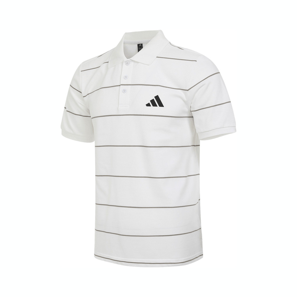 adidas阿迪达斯2025男子FI STRIPE POLO针织有领短TJL6043