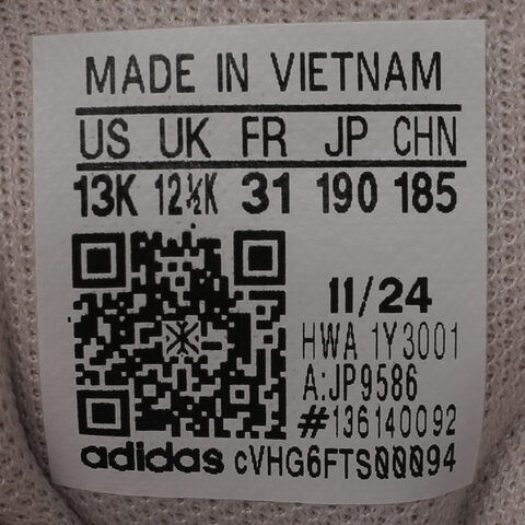 adidas kids阿迪达斯小童2025女子CRAZYCHAOS 2000 AC C女训童装JP9586