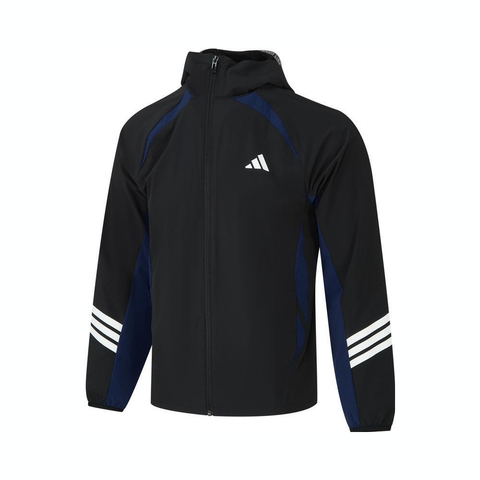 adidas阿迪达斯2025男大童JK WV JKT梭织连帽外套JL6909