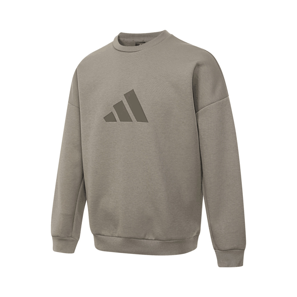 adidas阿迪达斯2025男子M FI 3BAR CRW针织无帽卫衣JI8771