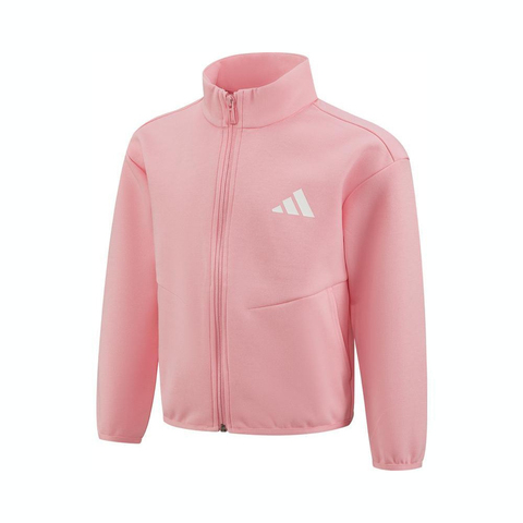 adidas阿迪达斯2025女小童LK 2IN1 JKT梭织连帽外套JN1747