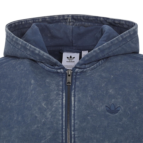 Adidas Original阿迪三叶草2025男子WASHED HD JKT针织连帽外套KA6759