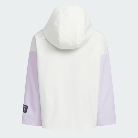 adidas阿迪达斯2025女小童LK GFX UB JKT梭织连帽外套KB4578