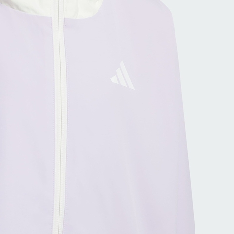 adidas阿迪达斯2025女小童LK GFX UB JKT梭织连帽外套KB4578