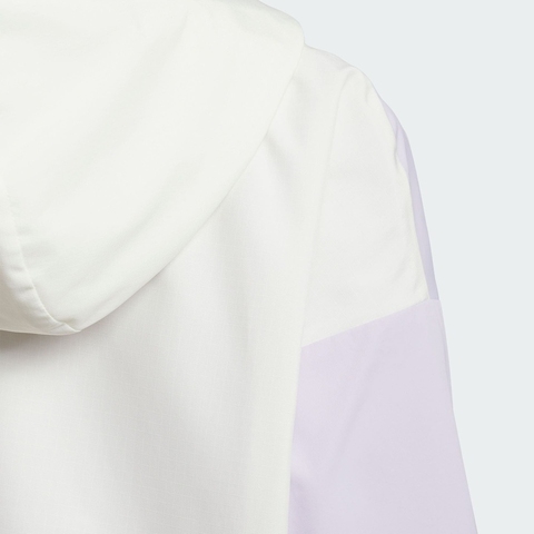 adidas阿迪达斯2025女小童LK GFX UB JKT梭织连帽外套KB4578