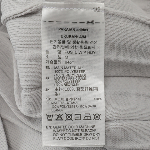 adidas阿迪达斯2025女子FUSTL W P HDY针织连帽卫衣JM4253