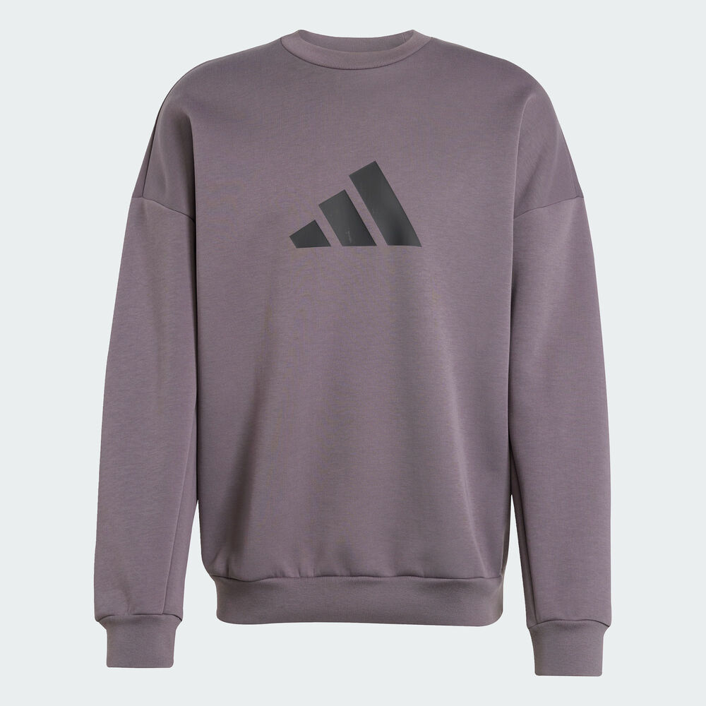 adidas阿迪达斯2025男子M FI 3BAR CRW针织无帽卫衣JD4903