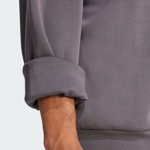 adidas阿迪达斯2025男子M FI 3BAR CRW针织无帽卫衣JD4903