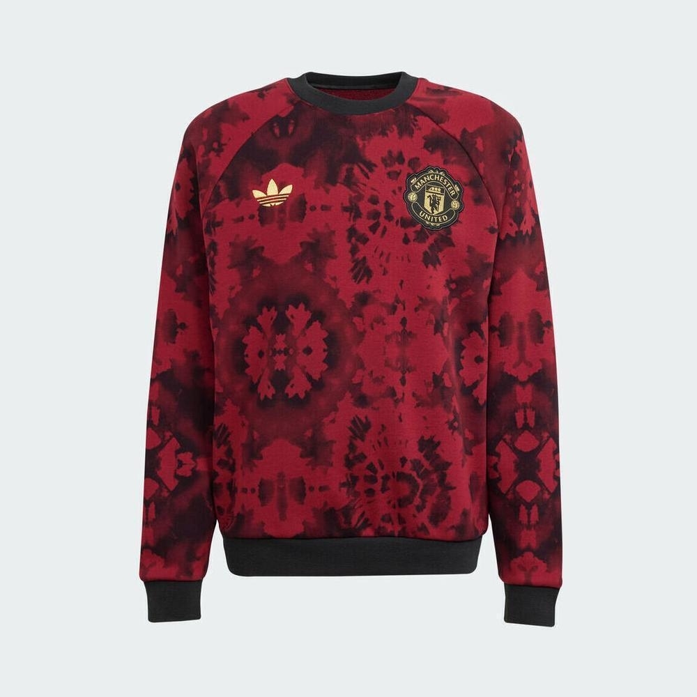 adidas阿迪达斯2025男大童MUFC CNY CR Y针织无帽卫衣JZ4060