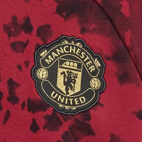 adidas阿迪达斯2025男大童MUFC CNY CR Y针织无帽卫衣JZ4060