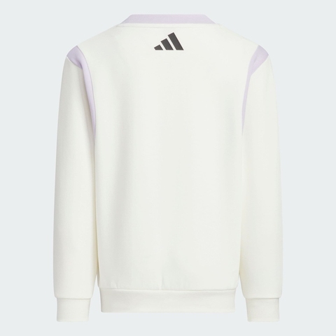 adidas阿迪达斯2025女小童LK GFX CREW SET长袖套服KB4574