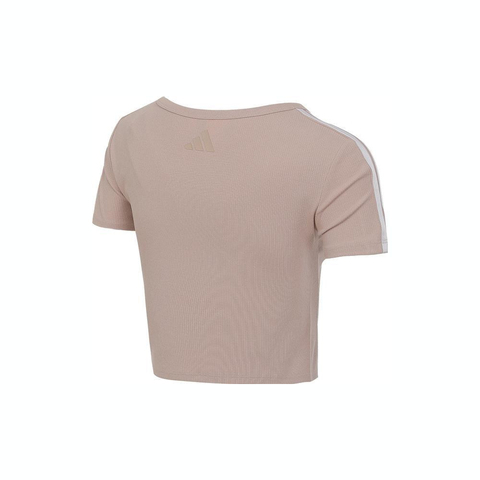 adidas阿迪达斯2025女子DANCE TEE3针织无领短TJZ3183