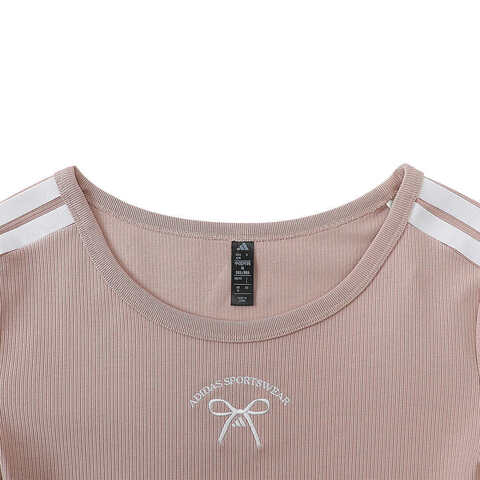 adidas阿迪达斯2025女子DANCE TEE3针织无领短TJZ3183