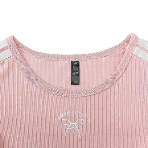 adidas阿迪达斯2025女子DANCE TEE3针织无领短TJY7650