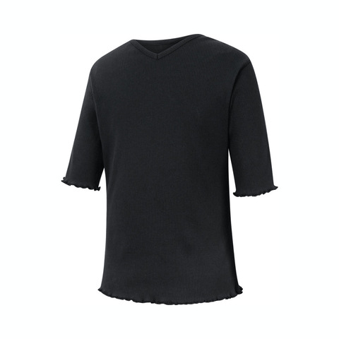 adidas阿迪达斯2025女子LUX AD RIB TEE针织无领短TJL5093