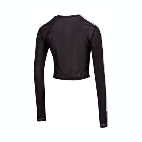 adidas阿迪达斯2025女子DANCE LS TEE针织无领长TJY7655