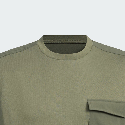 adidas阿迪达斯2025男子CE FAB MIX TEE针织无领短TJM2063