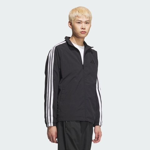 adidas阿迪达斯2025男子M 3S JKT梭织无帽外套KC3892