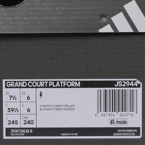 adidas阿迪达斯2025女子GRAND COURT PLATFORMSPW FTW-网球JS2944
