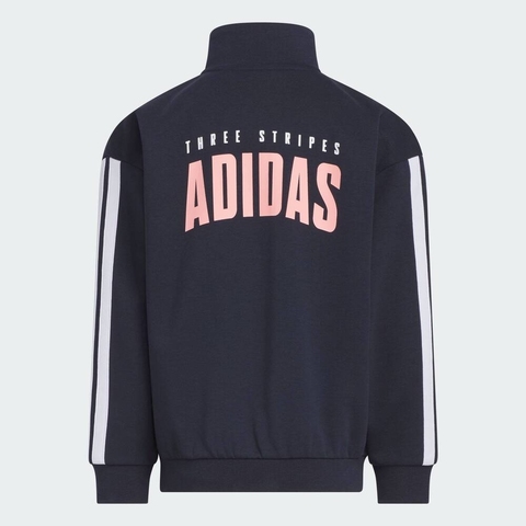 adidas阿迪达斯2025男小童LK KN JKT针织连帽外套KC1556