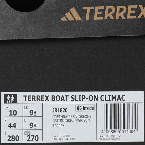 adidas阿迪达斯2025中性TERREX BOAT SLIP-ON CLIMACOOL户外越野JR1820