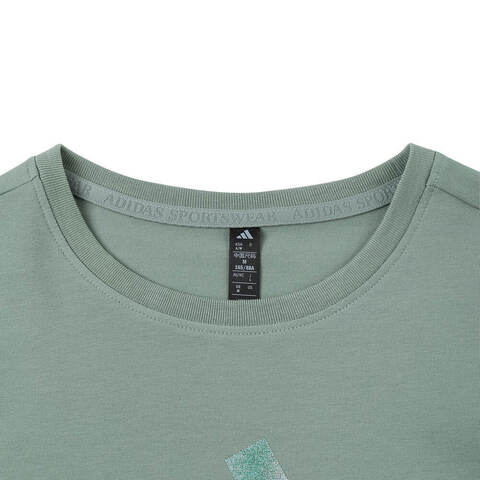 adidas阿迪达斯2025女子LOGO SS TEE 2针织无领短TJM8804
