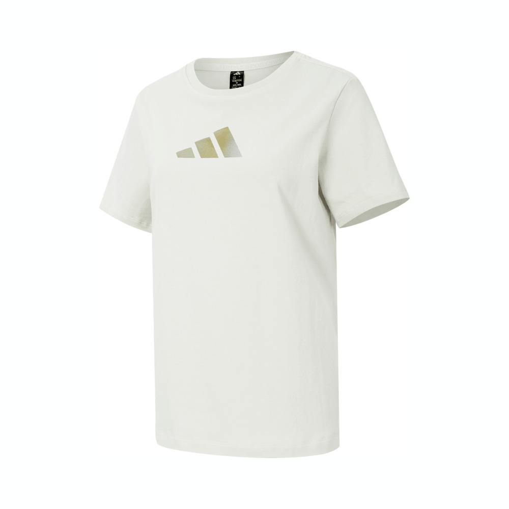 adidas阿迪达斯2025女子LOGO SS TEE 2针织无领短TJM8803