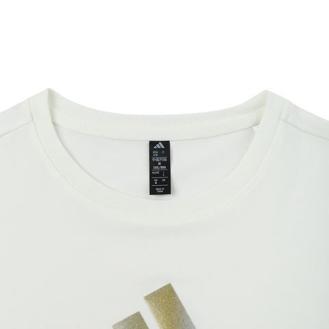 adidas阿迪达斯2025女子LOGO SS TEE 2针织无领短TJM8803