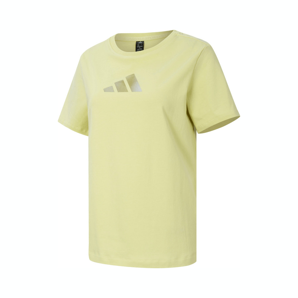 adidas阿迪达斯2025女子LOGO SS TEE 2针织无领短TJM8802