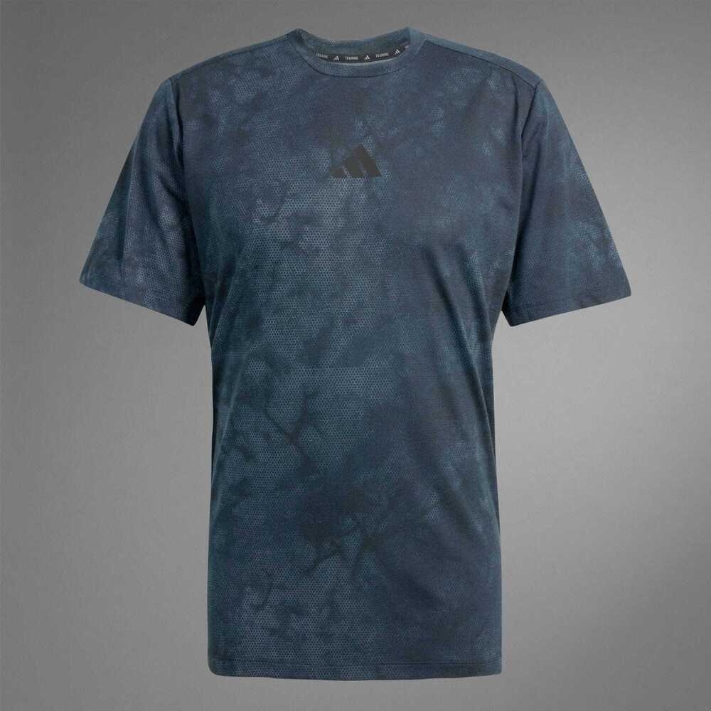 adidas阿迪达斯2025男子POWER AOP TEE针织无领短TJP3340