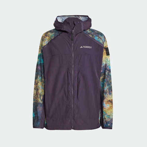 adidas阿迪达斯2025男子NG W.R AOP JKT梭织连帽外套JD5839