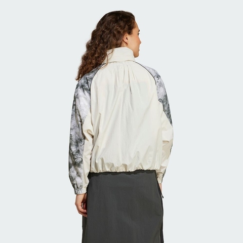 adidas阿迪达斯2025女子NG W W.R AOP JK梭织连帽外套JD5836