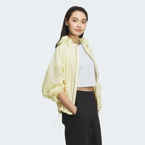 adidas阿迪达斯2025女子MT WV JKT梭织连帽外套JZ1656